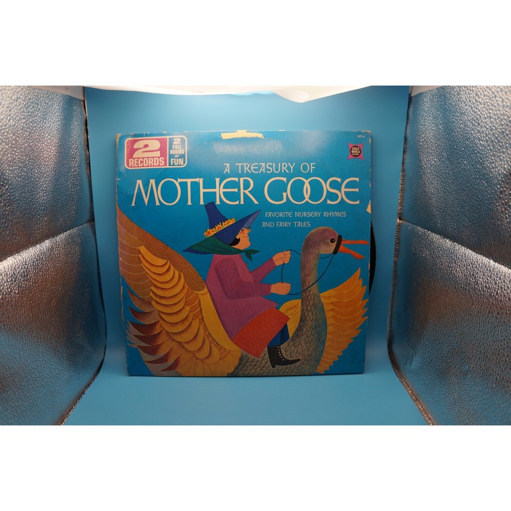 A Treasury of Mother Goose Favorite Nursery Rhymes Fairy Tales 2 LP Vinyl GT-4
